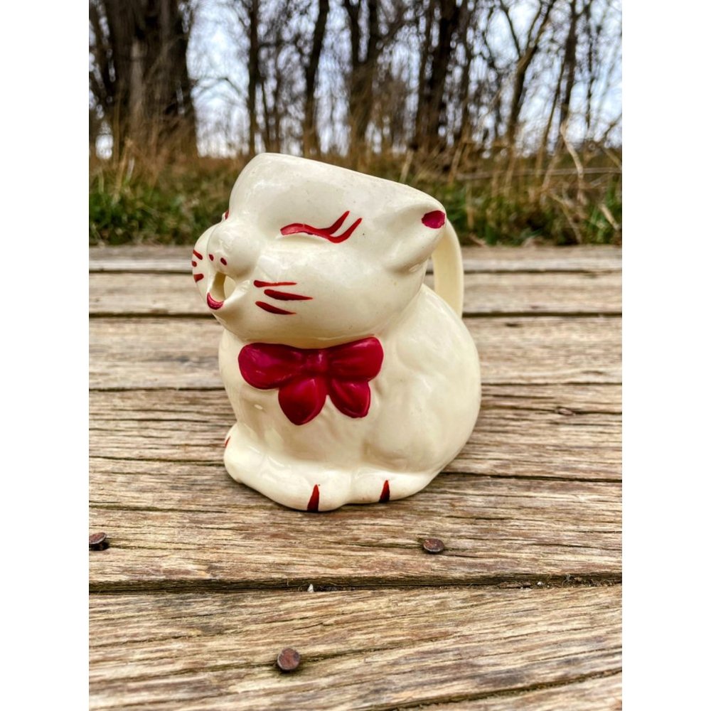 Vintage Shawnee Pottery Puss & Boots Cat Creamer Pitcher
